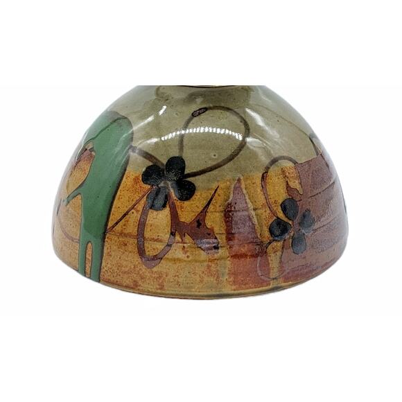 McLaughlin Studio Pottery Kerosene Oil Lamp Base Signed - Picture 2 of 9